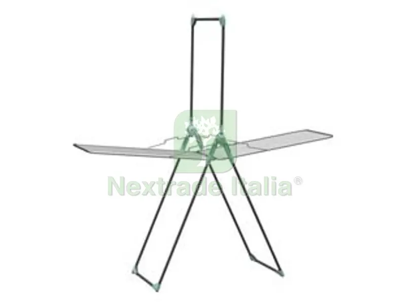 Stendibiancheria "titano" con Porta Abiti Acciaio Verniciato MT.30 - cm.210x69x192h. — Stendibiancheria e bucato — rif. FERX.FER471046