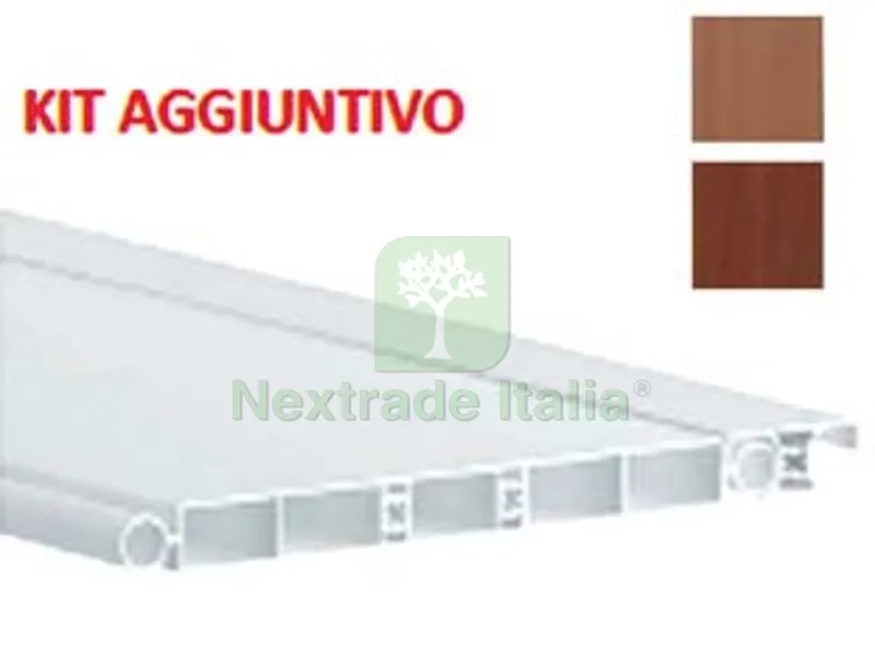 Doga Aggiuntiva in PVC per Porta a Soffietto - cm.13x210 bianco — Arredo — rif. FERX.FER471060