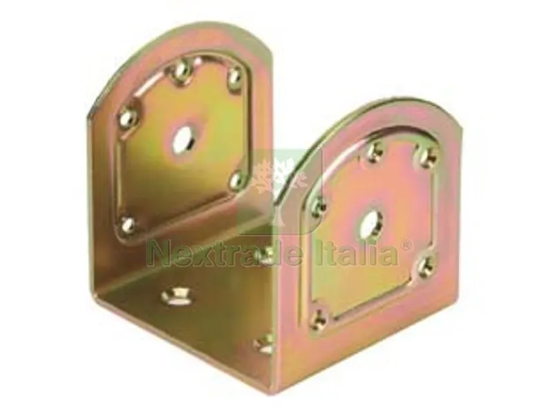 5PZ STAFFA AD "U" PER TRAVE INCLINATA ART.761 - mm.60x80x61 - spessore mm.2,5 — Pannelli e tavole in legno — rif. FERX.FER471312