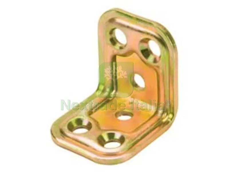 100PZ Piastra di Giunzione Pesante AD Angolo MM.30 ART.749 - mm.30x30x30 - spessore mm.2,2 — Piastre e angolari — rif. FERX.FER471534