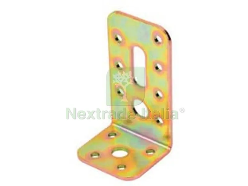 10PZ Piastra di Giunzione Pesante Regolabile ART.750 - mm.110x45x50 - spessore mm.2,8 — Piastre e angolari — rif. FERX.FER471558