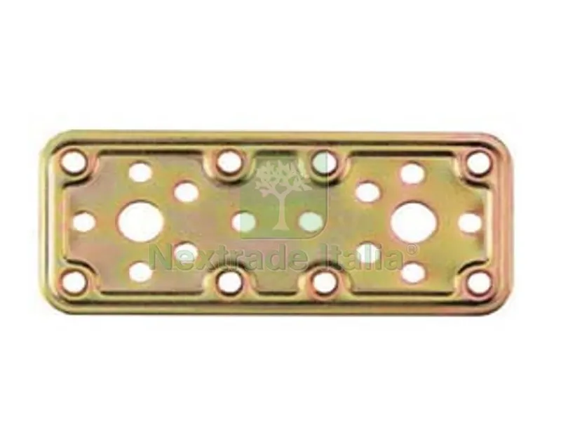 25PZ Piastra di Giunzione Pesante Dritta Larghezza MM.50 ART.770 - mm.160x50 - spessore mm.2,2 — Piastre e angolari — rif. FERX.FER471596 25PZ Piastra di Giunzione Pesante Dritta Larghezza MM.50 ART.770 - mm.160x50 - spessore mm.2,2 — Piastre e angolari — rif. FERX.FER471596