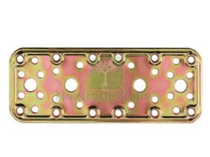 25PZ Piastra di Giunzione Pesante Dritta Larghezza MM.65 ART.772 - mm.180x65 - spessore mm.2,2 — Piastre e angolari — rif. FERX.FER471640