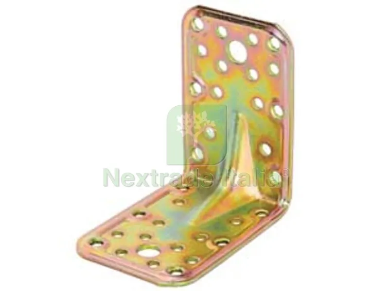 25PZ Piastra di Giunzione Pesante AD Angolo Larghezza MM.65 ART.773 - mm.90x90x65 - spessore mm.2,2 — Piastre e angolari — rif. FERX.FER471657