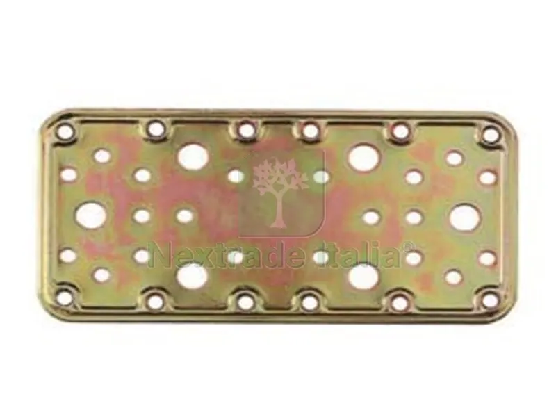 20PZ Piastra di Giunzione Pesante Dritta Larghezza MM.90 ART.774 - mm.180x90 - spessore mm.2,2 — Piastre e angolari — rif. FERX.FER471664