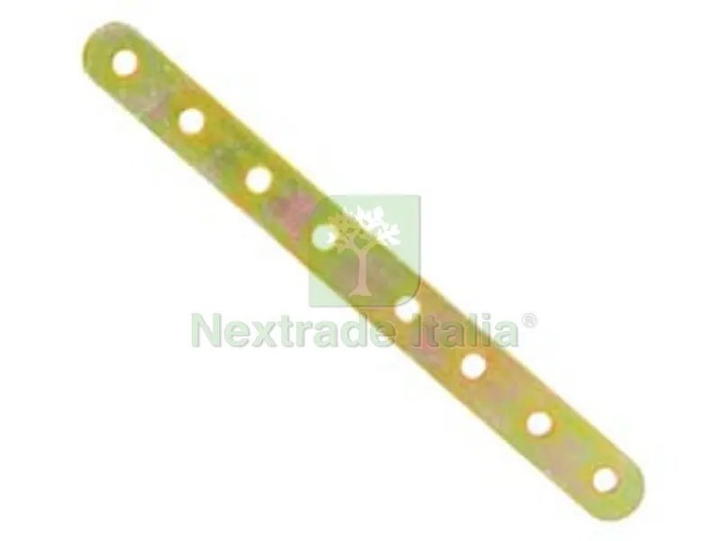 50PZ Lastrina di Giunzione Dritta Forata ART.778 - mm.206x20 - spessore mm.2,5 — Piastre e angolari — rif. FERX.FER471770