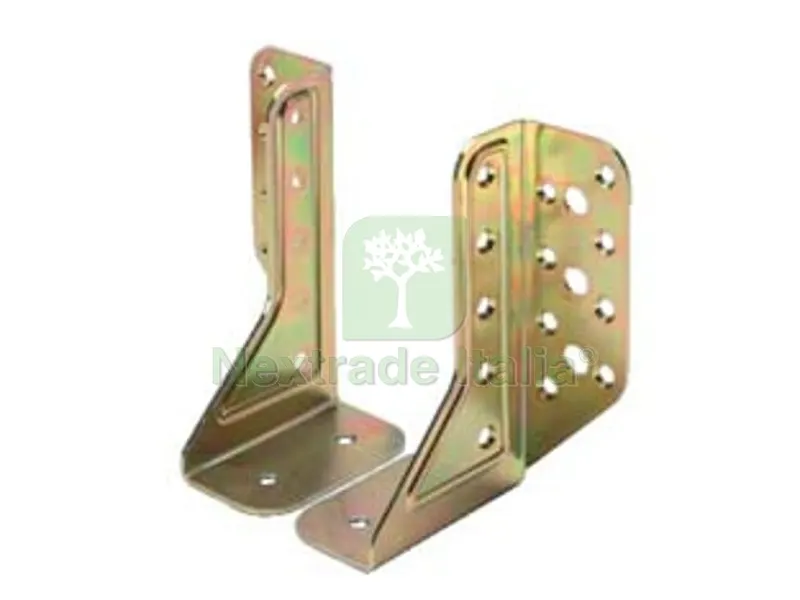 10COPPIE Supporto Aperto Universale per Trave ART.786 - mm.24,5x100 - spessore mm.2 — Ferramenta per legno e mobili — rif. FERX.FER471947