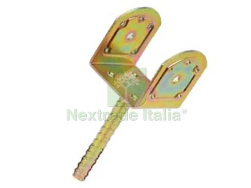 4PZ Staffa a Pavimento con Perno per Trave ART.787 - mm.300x90 — Ferramenta per legno e mobili — rif. FERX.FER471961