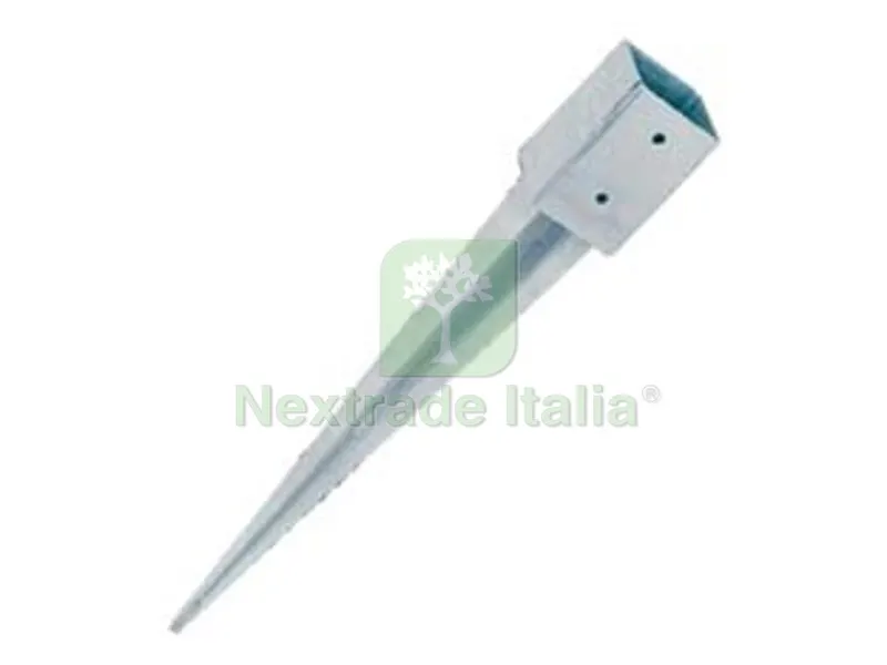 Supporto da Piantare su Terreno per Trave ART.797 - mm.91x91x750 — Ferramenta per legno e mobili — rif. FERX.FER472043
