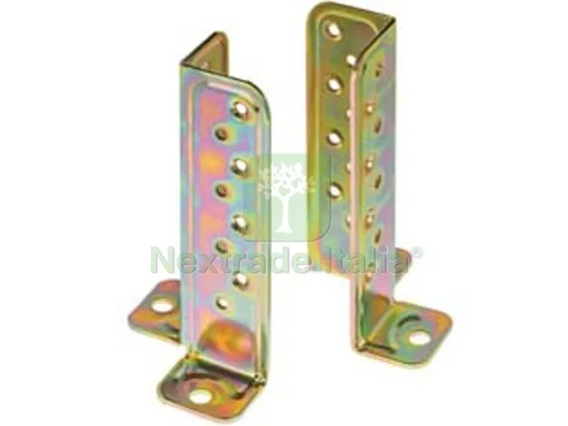 2PZ Supporto a Pavimento Universale per Trave ART.803 - mm.73x73x177 - spessore mm.3 — Ferramenta per legno e mobili — rif. FERX.FER472241