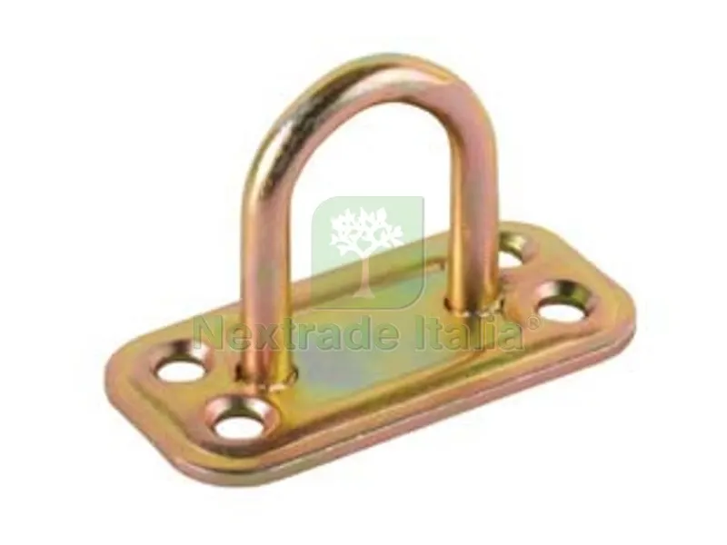 10PZ Cavallotto Tondo ART.865 - mm.21x25 - ø mm.6 - spessore mm.2,2 — Funi, golfari e accessori sollevamento — rif. FERX.FER472272