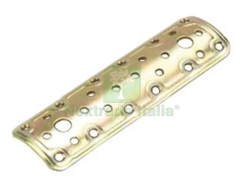 5PZ Piastra di Giunzione Dritta per Palo Tondo ART.900 - mm.160x50 - spessore mm.2,2 — Piastre e angolari — rif. FERX.FER472401