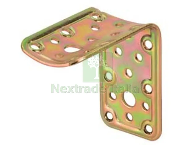 5PZ Piastra di Giunzione a 90° per Incrocio Piano e Tondo Ø MM.80 ART.910 - mm.80x80 - spessore mm.2,2 — Piastre e angolari — rif. FERX.FER472432 5PZ Piastra di Giunzione a 90° per Incrocio Piano e Tondo Ø MM.80 ART.910 - mm.80x80 - spessore mm.2,2 — Piastre e angolari — rif. FERX.FER472432
