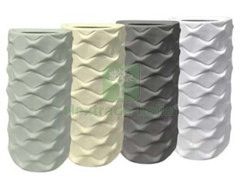 12PZ Umidificatore Ceramica Semitondo Wicker - 4 colori assortiti — Casalinghi e organizzazione — rif. FERX.FER472500 12PZ Umidificatore Ceramica Semitondo Wicker - 4 colori assortiti — Casalinghi e organizzazione — rif. FERX.FER472500