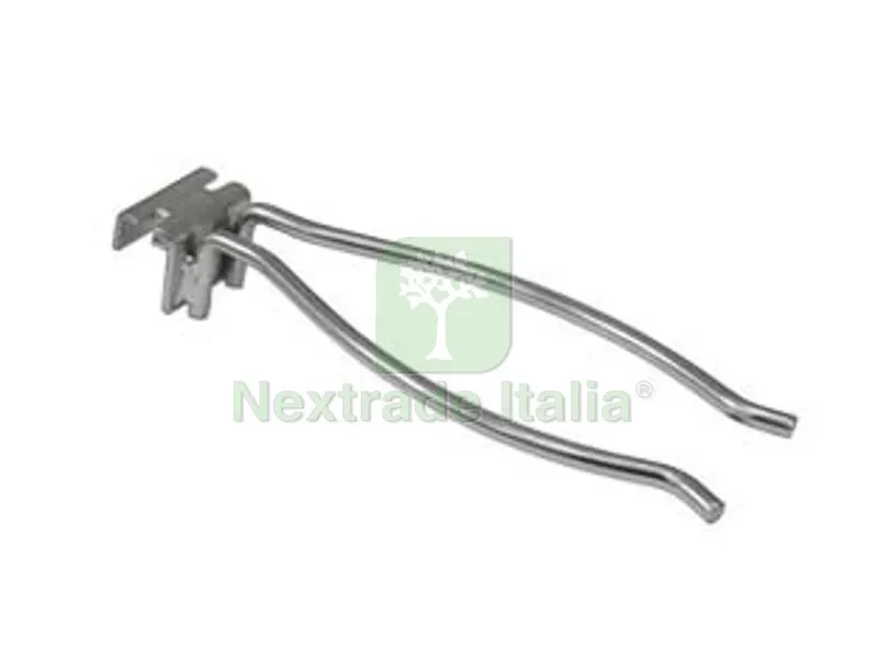 GANCIO PER BARRA PER ESPOSIZIONE DECESPUGLIATORE (SUPERIORE) - mm.240 l. — Attrezzi da giardino a motore — rif. FERX.FER472517 GANCIO PER BARRA PER ESPOSIZIONE DECESPUGLIATORE (SUPERIORE) - mm.240 l. — Attrezzi da giardino a motore — rif. FERX.FER472517