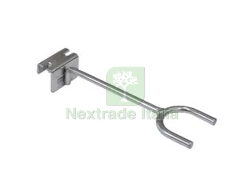 GANCIO PER BARRA PER ESPOSIZIONE DECESPUGLIATORE (INFERIORE) - mm.268 l. — Attrezzi da giardino a motore — rif. FERX.FER472524