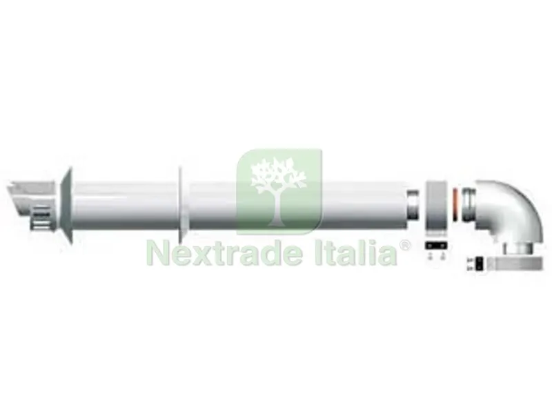 KIT SCARICO COASSIALE PER CALDAIA - ø mm.60/100 — Caldaie e radiatori — rif. FERX.FER473897 KIT SCARICO COASSIALE PER CALDAIA - ø mm.60/100 — Caldaie e radiatori — rif. FERX.FER473897