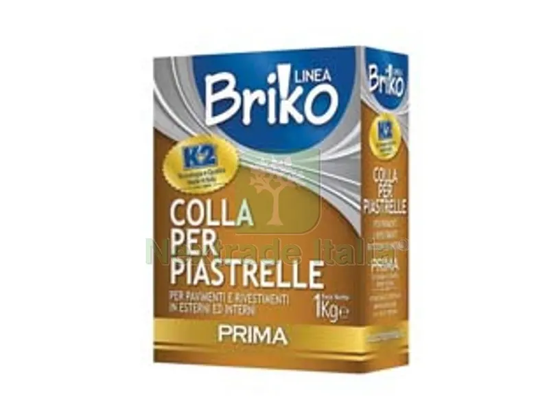 12PZ K2 Linea Briko Colla per Piastrelle Bianca in Polvere - Kg.1 in scatola — Cemento, malte e collanti edili — rif. FERX.FER474603