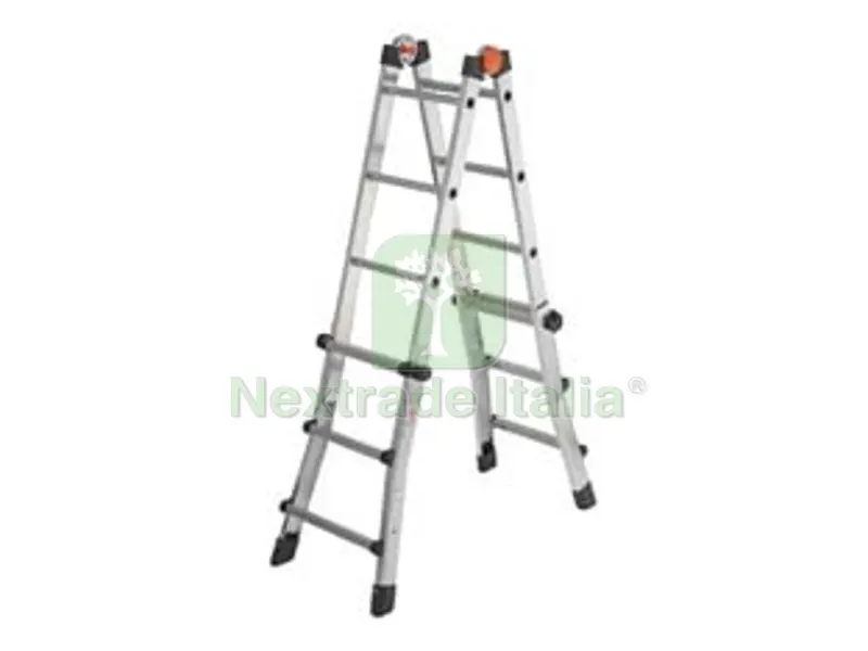 Scala Multifunzione Telescopica "peppina" D.Lgs. 81/08 5+5 gr.- ap.cm.482h.-cm.64x24x141h. - Kg.14 ALL040 — Utensili muratura — rif. FERX.FER474665 Scala Multifunzione Telescopica "peppina" D.Lgs. 81/08 5+5 gr.- ap.cm.482h.-cm.64x24x141h. - Kg.14 ALL040 — Utensili muratura — rif. FERX.FER474665