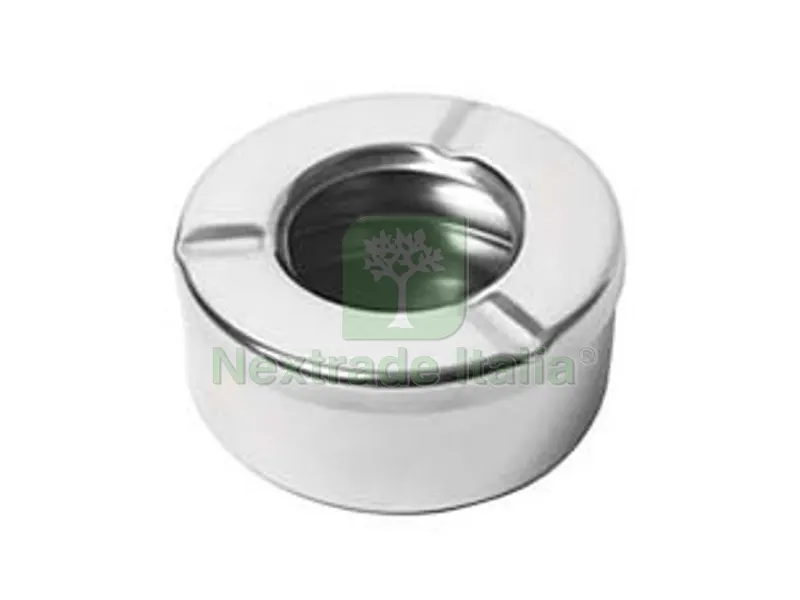 10PZ Posacenere Acciaio Inox - cm.9,5x3,5h. — Casalinghi e organizzazione — rif. FERX.FER475006