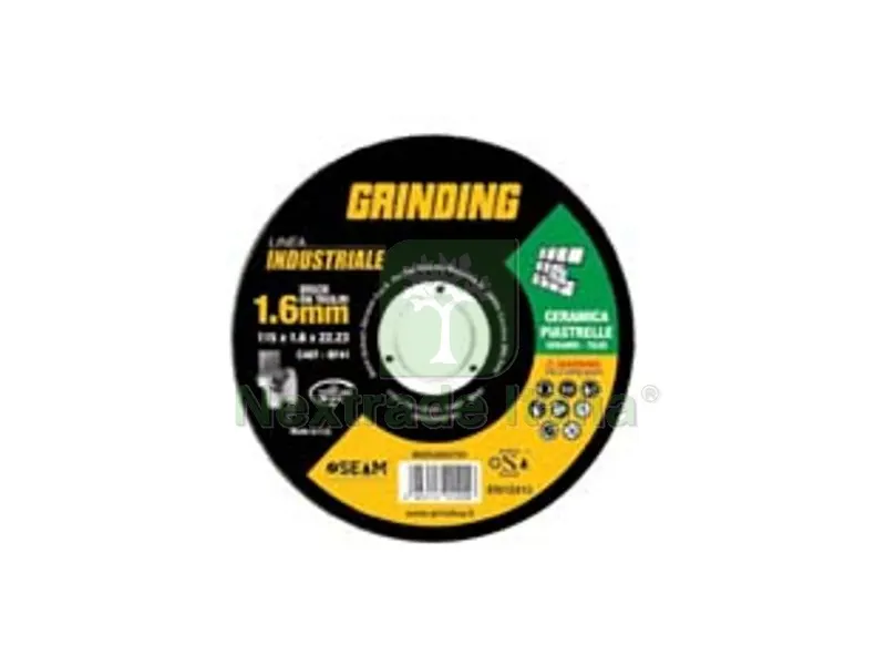 80PZ DISCHI DA TAGLIO SOTTILE PER CERAMICA Ø MM.115 LINEA INDUSTRIALE - ø mm.115x1,6 foro 22,2 da taglio per ceramica — Punte, frese e dischi — rif. FERX.FER475921 80PZ DISCHI DA TAGLIO SOTTILE PER CERAMICA Ø MM.115 LINEA INDUSTRIALE - ø mm.115x1,6 foro 22,2 da taglio per ceramica — Punte, frese e dischi — rif. FERX.FER475921