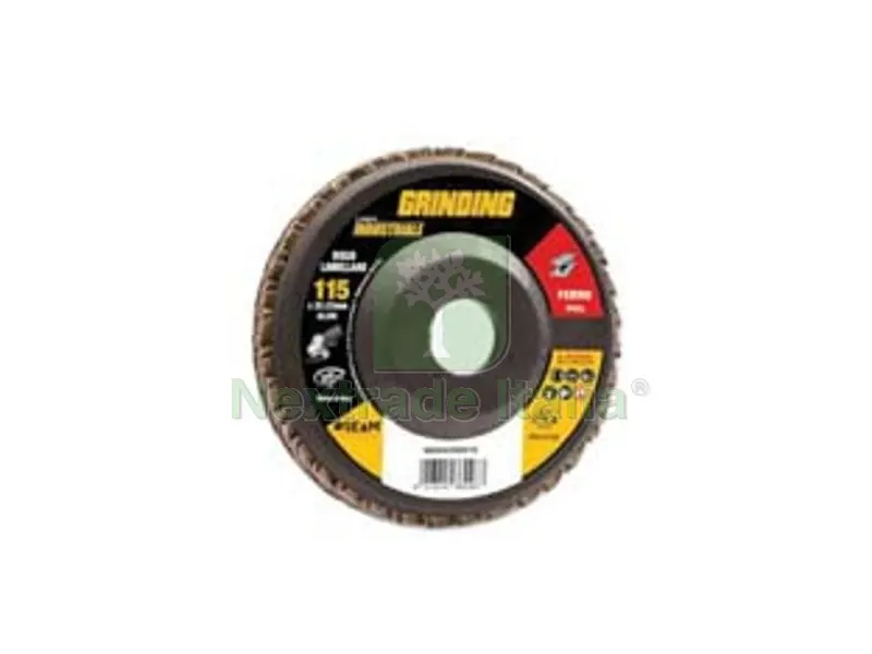 10PZ DISCHI LAMELLARI DA SGROSSO PER FERRO AL CORINDONE - ø mm.115 foro 22,2 grana 60 da sgrosso per ferro — Punte, frese e dischi — rif. FERX.FER475990 10PZ DISCHI LAMELLARI DA SGROSSO PER FERRO AL CORINDONE - ø mm.115 foro 22,2 grana 60 da sgrosso per ferro — Punte, frese e dischi — rif. FERX.FER475990
