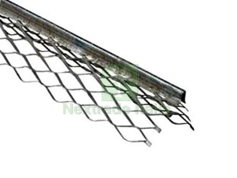 30PZ Paraspigolo Microstirato a 5 Maglie in Acciaio Zincato per Intonaco - mt.2,8 — Isolanti e reti — rif. FERX.FER476201