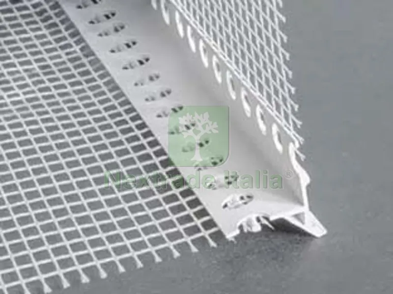 25PZ Paraspigolo Intonaco con Rete e Gocciolatoio - mm.24x24x mt.2,5 - rete maglia cm.10x10 — Isolanti e reti — rif. FERX.FER476232 25PZ Paraspigolo Intonaco con Rete e Gocciolatoio - mm.24x24x mt.2,5 - rete maglia cm.10x10 — Isolanti e reti — rif. FERX.FER476232