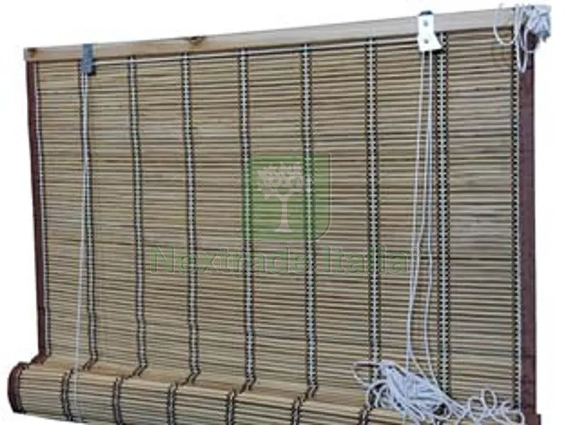 TAPPARELLA TENDA CON TIRO IN MIDOLLINO MARRONE CHIARO CON RIGHE - cm.200x300h. — Tende e zanzariere — rif. FERX.FER477000 TAPPARELLA TENDA CON TIRO IN MIDOLLINO MARRONE CHIARO CON RIGHE - cm.200x300h. — Tende e zanzariere — rif. FERX.FER477000