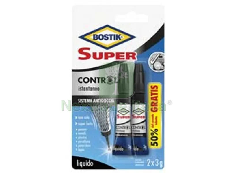 12BLISTER Super Control Colla Istantanea 2X3 GR. - 2 x gr.3 — Adesivi e sigillanti — rif. FERX.FER477543