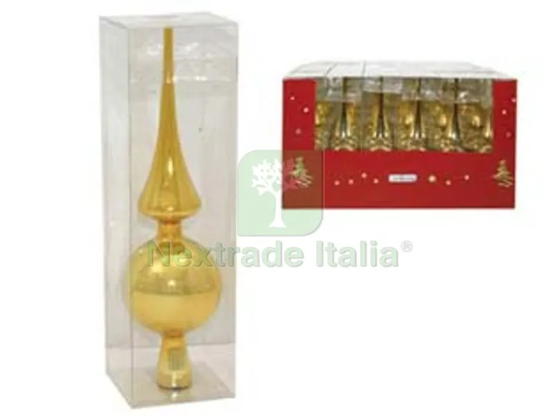 Puntale per Albero di Natale CM.25 Colore Oro — Decorazioni natalizie — rif. FERX.FER477796