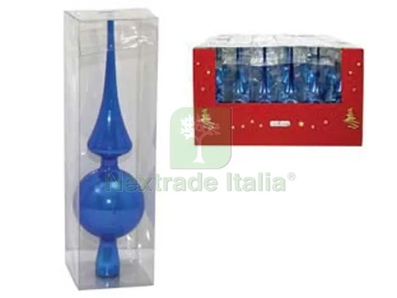 Puntale per Albero di Natale CM.25 Colore Blu — Decorazioni natalizie — rif. FERX.FER477826