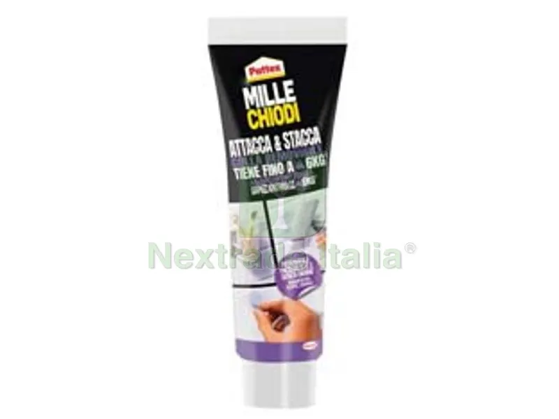 3BLISTER Pattex Millechiodi Attacca e Stacca Trasparente - gr.44 — Chiodi e graffe — rif. FERX.FER477864
