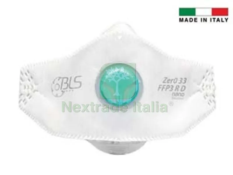 10PZ MASCHERINE CON VALVOLA FFP3 SERIE BLS ZERO FLAT IMBUSTATA SINGOLARMENTE - 033 - taglia m/l — Rubinetti e valvole — rif. FERX.FER478281