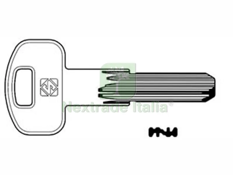 5PZ Chiavi Punzonate per Cilindri Securemme 5 Spine SCM5R - SCM5R — Chiavi grezze e duplicati — rif. FERX.FER479080