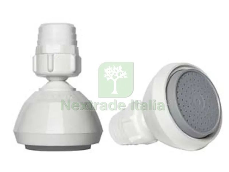 5BLISTER SOFFIONE DOCCIA IN POLIPROPILENE 1/2" FEMMINA BIANCO — Rubinetti e valvole — rif. FERX.FER479424