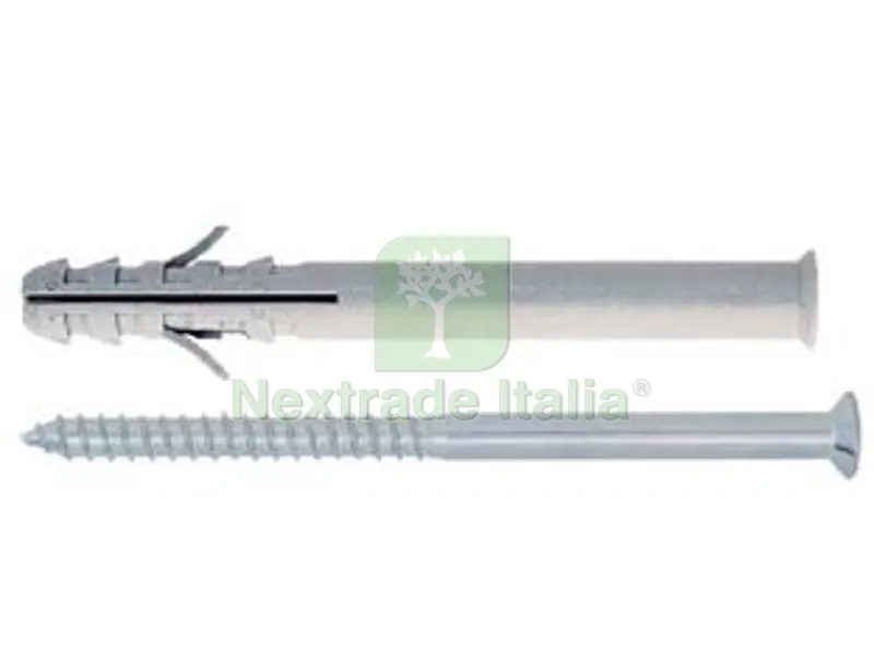 100PZ Tassello Prolungato in Nylon per Serramenti con Vite Zincata Bianca TUP - ø mm.8x100 vite ø mm.5,5x90 spess. fiss. mm.60 — Tasselli e ancoraggi — rif. FERX.FER480888 100PZ Tassello Prolungato in Nylon per Serramenti con Vite Zincata Bianca TUP - ø mm.8x100 vite ø mm.5,5x90 spess. fiss. mm.60 — Tasselli e ancoraggi — rif. FERX.FER480888