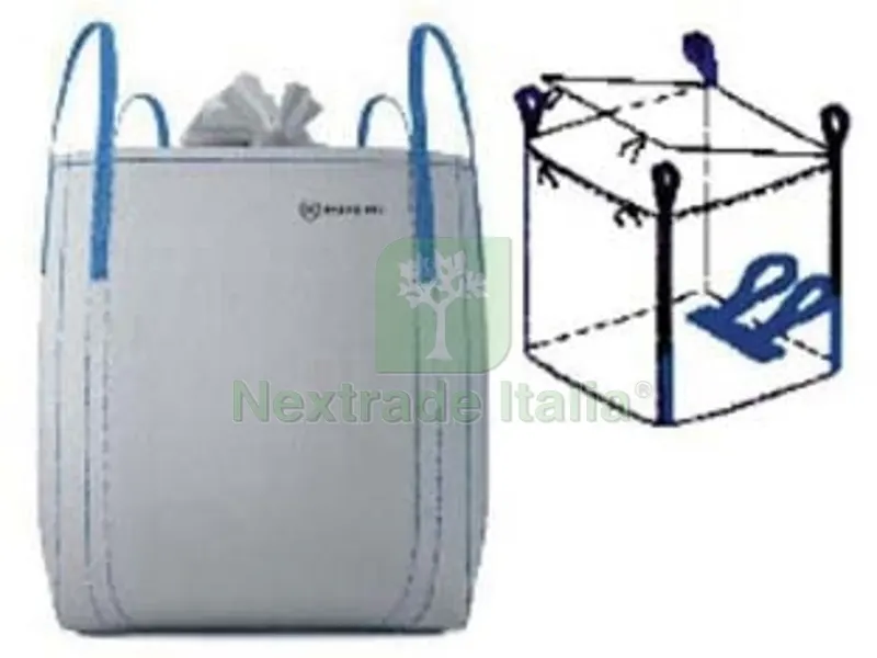 5PZ Saccone in Polipropilene Fondo Chiuso + Bocca Caramella - cm.91x91x120 - portata kg.1500 — Pile e batterie — rif. FERX.FER481076