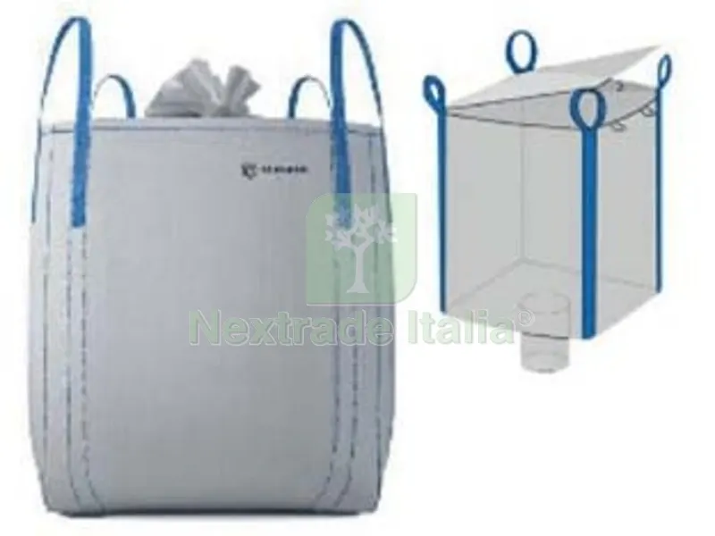 5PZ SACCONE IN POLIPROPILENE VALVOLA DI SCARICO+ BOCCA CARAMELLA - cm.91x91x120 - portata kg.1500 — Rubinetti e valvole — rif. FERX.FER481083 5PZ SACCONE IN POLIPROPILENE VALVOLA DI SCARICO+ BOCCA CARAMELLA - cm.91x91x120 - portata kg.1500 — Rubinetti e valvole — rif. FERX.FER481083