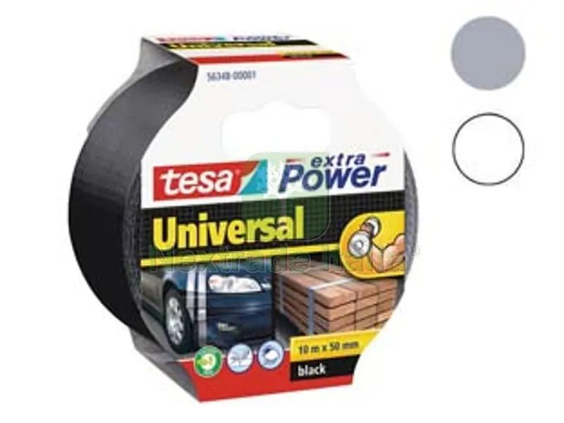 6PZ NASTRO TELATO EXTRA POWER UNIVERSALE - mm.50 in rotoli da mt 10 - nero — Adesivi e sigillanti — rif. FERX.FER482318 6PZ NASTRO TELATO EXTRA POWER UNIVERSALE - mm.50 in rotoli da mt 10 - nero — Adesivi e sigillanti — rif. FERX.FER482318