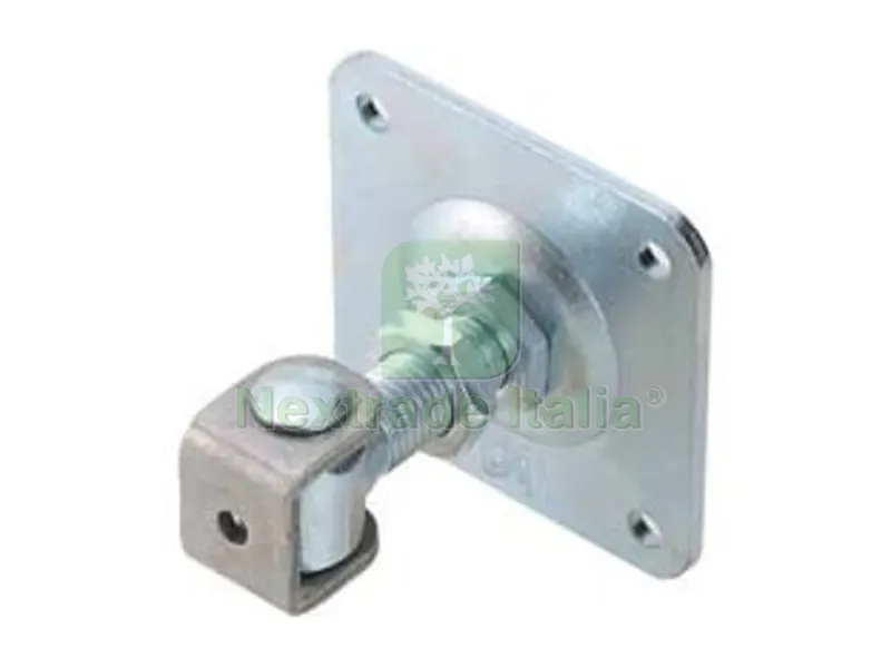 5PZ Cardine a Saldare Regolabile Zincato con Cavallotto e Piastra ART.378 - mm.30x41x81 M18 — Funi, golfari e accessori sollevamento — rif. FERX.FER482844