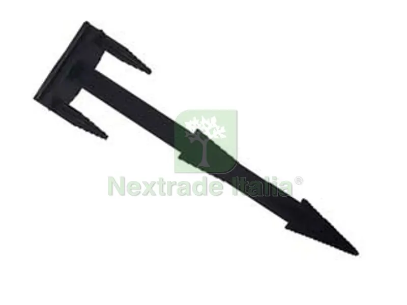Chiodo Ferma Telo in Nylon e Fibra di Vetro Nero - mm.165 - testa mm.45x25 - conf. pz.100 — Chiodi e graffe — rif. FERX.FER483896 Chiodo Ferma Telo in Nylon e Fibra di Vetro Nero - mm.165 - testa mm.45x25 - conf. pz.100 — Chiodi e graffe — rif. FERX.FER483896