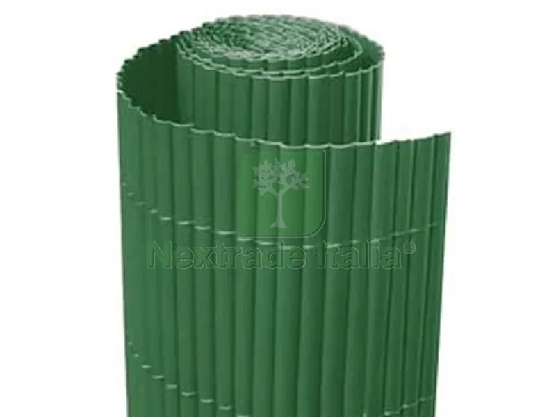 ARELLA EFFETTO BAMBOO IN PVC VERDE - cm.150x300 - kg.4,5 — Arelle e frangivista — rif. FERX.FER483919