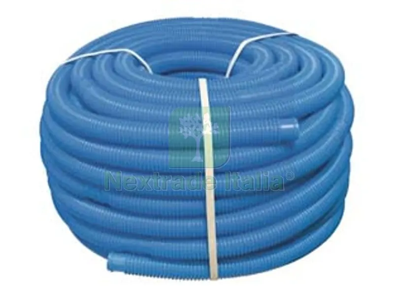 Tubo Aspirante Corrugato Sezionabile Colore Blu per Piscine ø mm.32 in rotoli da mt.50 sezionabile mt.1 — Piscine e strutture — rif. FERX.FER484879 Tubo Aspirante Corrugato Sezionabile Colore Blu per Piscine ø mm.32 in rotoli da mt.50 sezionabile mt.1 — Piscine e strutture — rif. FERX.FER484879