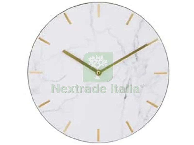 OROLOGIO MURO MARMO - ø cm.30 — Casalinghi e organizzazione — rif. FERX.FER486736