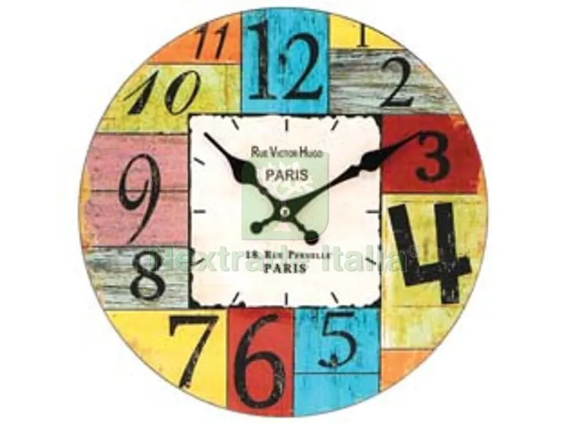 Orologio Muro Paris Color - ø cm.30 — Casalinghi e organizzazione — rif. FERX.FER486798