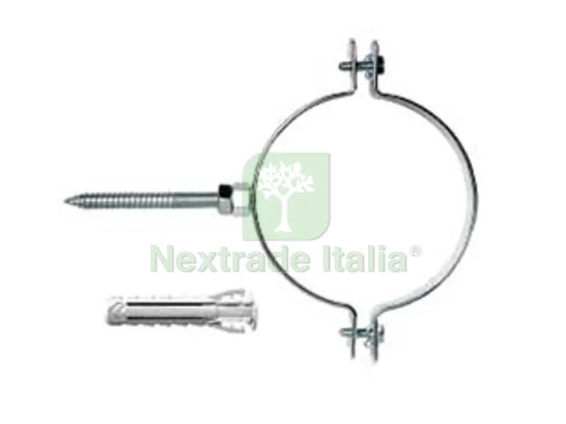 5BLISTER Collarini per Tubo in Acciaio Zincato "CPE-SL V" - ø mm.140 — Fascette e collari — rif. FERX.FER486804
