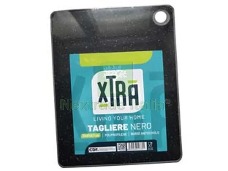 3PZ TAGLIERE IN POLIPROPILENE E TPE NERO - cm.16x23 - spessore cm.0,6 — Cucina e coltelleria — rif. FERX.FER487528 3PZ TAGLIERE IN POLIPROPILENE E TPE NERO - cm.16x23 - spessore cm.0,6 — Cucina e coltelleria — rif. FERX.FER487528