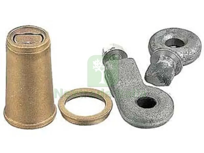 Cono in Ottone con Occhioli per Lucchetto Serranda 0A160091080 - (Y0A160091080) — Lucchetti e catene — rif. FERX.FER487801 Cono in Ottone con Occhioli per Lucchetto Serranda 0A160091080 - (Y0A160091080) — Lucchetti e catene — rif. FERX.FER487801