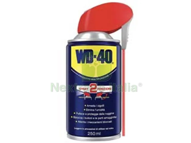 12PZ WD-40 LUBRIFICANTE SPRAY MULTIUSO 5 FUNZIONI ML.250 - ml.250 spray CON erogatore a doppia posizione — Bombolette e vernici spray — rif. FERX.FER488518
